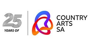 Country Arts SA - 25 Years Logo
